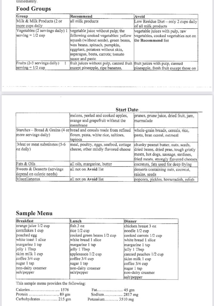 1 Week Colonoscopy Diet Sheet: Complete Prep Guide