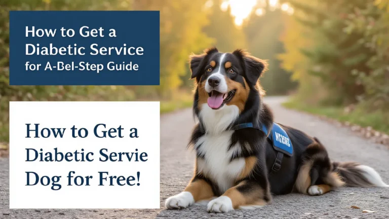 How to Get a Diabetic Service Dog for Free: A Step-by-Step Guide
