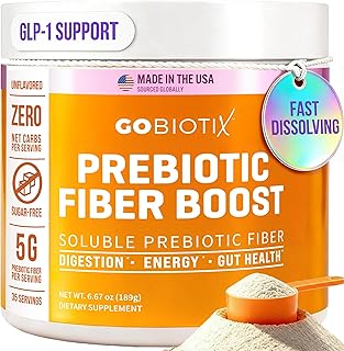 GOBIOTIX Fiber Supplement Powder Prebiotics Digestive