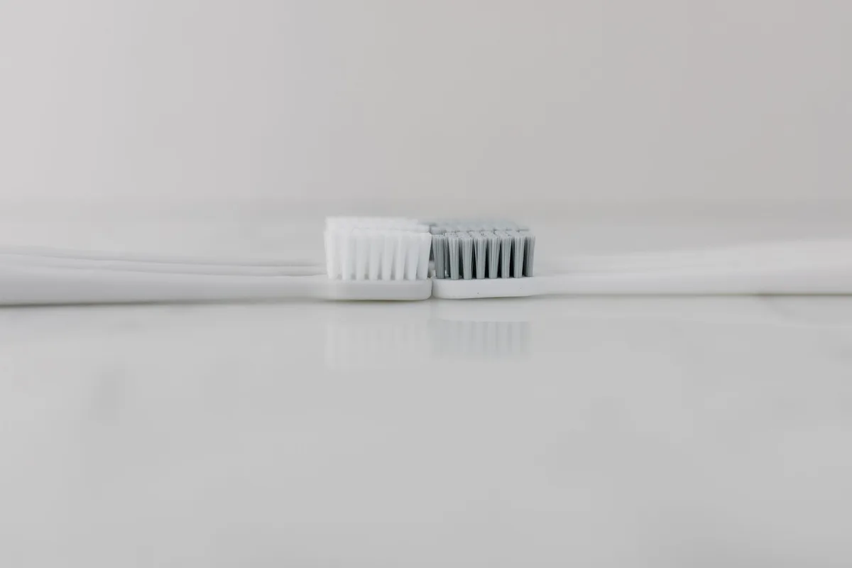 soft-bristled toothbrush
