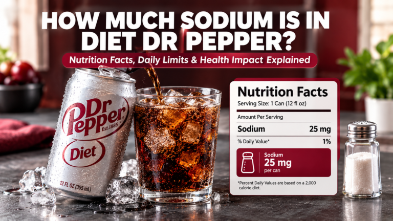 How Much Sodium In Diet Dr Pepper