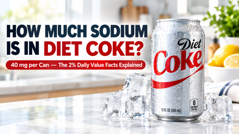 How Much Sodium Is In A Can Of Diet Coke