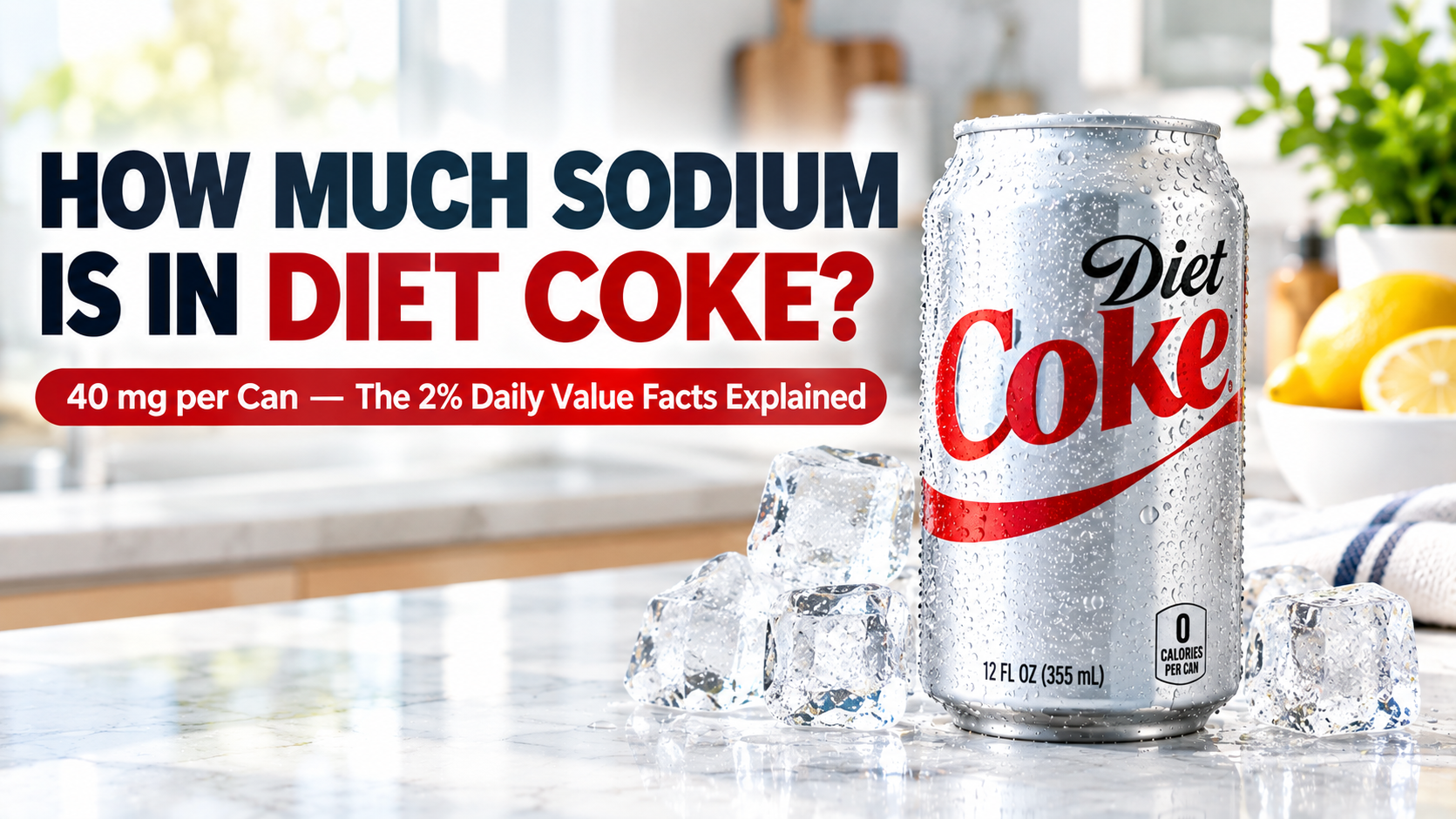 How Much Sodium Is In A Can Of Diet Coke